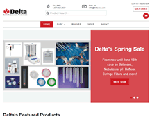 Tablet Screenshot of delta-sci.com